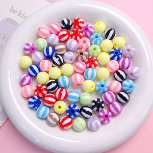 En gros 12mm Belle Macaron Pastèque Ronde Acrylique Perles En Vrac pour pour Diy Fabrication de Bijoux Accessoires - Product Image 6