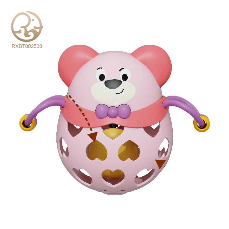 Soft glue puppy Rattle toy