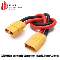 Connecteur de prise d'avion modèle XT90, charge de batterie au lithium XT90H prise banane à courant élevé, câble de connexion XT90S