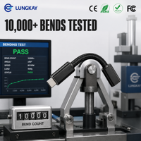 Câble d'extension USB-C 3.2 Gen 2x2 LUNG KAY 20 Gbit/s 100 W PD Charge Rapide Type C Mâle vers Femelle Tressé Vidéo 8K OEM