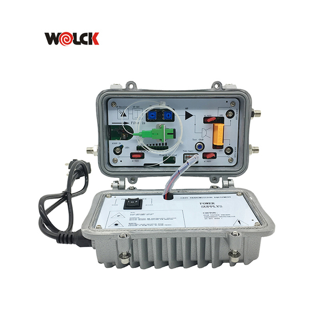 FTTH 2 Output Optical Node with AGC 60V/220V Outdoor CATV Passive WDM Optical Receiver