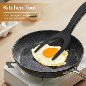 Mini 2-in-1 Plastic Handle BBQ Spatula and Tongs for Cooking and Baking - Product Image 2