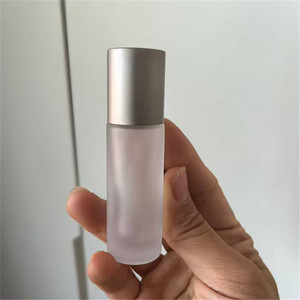 Se Acepta Personalización, Tapa Plateada, Botella de Perfume de Vidrio de 10 ml con Cierre a Presión, Cilindro Redondo, Botella de Perfume Vacía de 15 ml con Etiqueta Adhesiva - Product Image 3