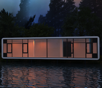 Maison préfabriquée d'extérieur vivre et travailler cabine de pomme conception modulaire personnalisée cosse de bureau maison préfabriquée cabine de pomme