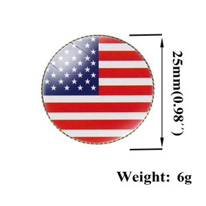 Broche Retro Unisex con la Bandera Nacional de México, Material Mixto, Impresión Henan, Venta al por Mayor - Product Image 3