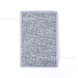 Éponge à vaisselle rectangulaire en microfibre PP sur mesure, forte puissance de nettoyage, sans peluches, pour casseroles et poêles - Product Image 1