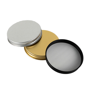Bouchon à vis en aluminium personnalisable en usine 38/46/47 mm avec poignée latérale moletée, anti-fuite, pour bouteilles et bocaux à large ouverture, portable - Product Image 1