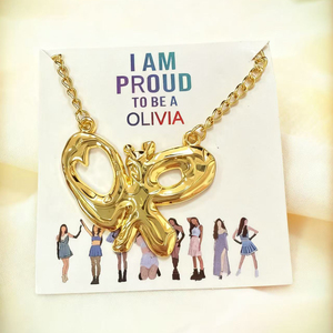 Album thời trang một hướng Olivia Rodrigo Sabrina phong cách Lady g Ag một Vòng cổ chữ ký thép không gỉ - Product Image 4