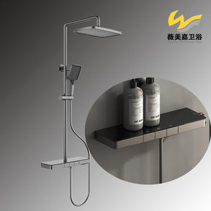 Juego de Ducha Termostática Inteligente de Pared con Rociador Superior Vimijia Hotel Engineering, Incluye Calentador de Agua y Accesorios Sanitarios - Product Image 2
