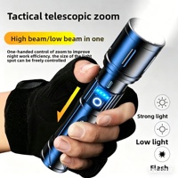 Lampe torche LED multifonctionnelle zoomable pour l'extérieur, autonomie ultra-longue, longue portée, étanche, en alliage d'aluminium