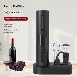 Tire-bouchon électrique pour bouteille de vin, tire-bouchon domestique, ouvre-bouteille automatique pour vin, ensemble d'outils de débouchage de vin tendance - Product Image 1
