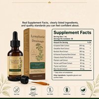 Gouttes Herbales de Drainage Lymphatique 9-en-1, Extrait Botanique Liquide, Sans Alcool, Végétalien, OEM, Marque Privée