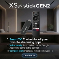 Supplier TV Box Asli 2.4G/5G WIFI XS97 STICK GEN2 4k Smart APP Built in ATVSE 2+16GB Usb Android 12 Tv Sticks