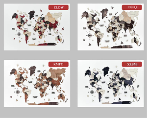 3D DIY <span class=keywords><strong>mappa</strong></span> <span class=keywords><strong>del</strong></span> <span class=keywords><strong>mondo</strong></span> di legno decorazione di arte della parete <span class=keywords><strong>con</strong></span> 4 opzioni di colore e <span class=keywords><strong>con</strong></span> 3 diverse opzioni di dimensioni - Product Image 2