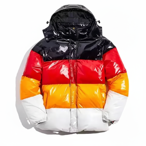 Marca de lujo invierno Jaet Top Quty 90% Du down Abrigo acolchado con capucha desmontable estilo burbuja sombrero bordado tela nueva condición - Product Image 1