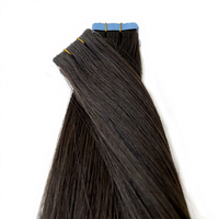 Extensions de cheveux naturels U Glamour Hair avec cuticules intactes, doux et lisses, double épaisseur, à bandes adhésives