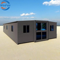 Maison conteneur modulaire pliable extensible WinFair de 40 pieds avec toilettes et douche préfabriquée pour habitation / Casa Container