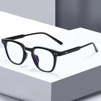 Vente chaude nouveaux hommes monture optique lunettes Anti Blue Ray PC lunettes avec filtre en verre bleu motif solide