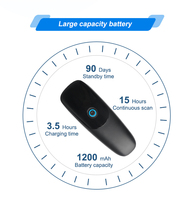 Mini escáner de código de barras CCD portátil, 2D, Android, inalámbrico, con luz LED, para escanear Android, producto de stock