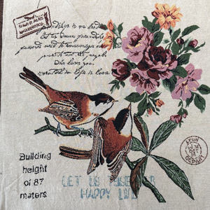 Tessuto Jacquard personalizzato con <span class=keywords><strong>fiori</strong></span> motivi <span class=keywords><strong>di</strong></span> uccelli in filo tinto per la casa per abbigliamento borse da donna tappezzeria e tende - Product Image 2