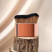 Kuas Kabuki Profesional Ultra Lembut Tanpa Garis untuk Foundation, Pencampur Rias Wajah dan Tubuh, Cocok untuk Self Tanner