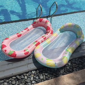 Cama Flotante Inflable KELUKEYA con Diseño de Fresa, Tumbona de Malla para Piscina para Adultos - Product Image 2