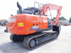 Hitachi Zaxis 120 Excavator Orange Color Track Type <b>Construction</b> <b>Machinery</b> - Product Image 1