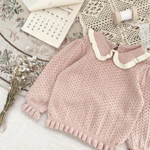 Pull en tricot vintage pour bébés et jeunes enfants filles, collection hiver 2022, vêtements d'automne pour enfants, vente en gros 025AS22168 - Product Image 3