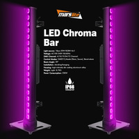 Barra de Luces LED RGB Marslite 18x20W, IP66 Impermeable, Barra de Pared LED, Barra de Píxeles LED, Barra de Luces para Conciertos, DJ, Escenarios