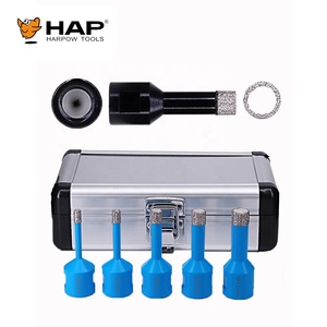 5 pièces Kit de foret à noyau de diamant 5MM 6MM 8MM 10MM 12MM boîtier en aluminium sous vide diamant scie cloche ensemble Cutter pour marbre carrelage verre - Product Image 3