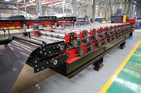 Techo de doble capa Azulejo esmaltado Corrugado Trapezoidal IBR Tr4 Tr5 Hoja de metal Panel de techo Máquina formadora de rollos Roll Former