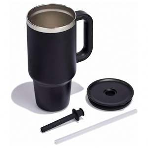 Tasse à café au design moderne en acier inoxydable, tasse anti-fuite pour de multiples occasions - Product Image 6