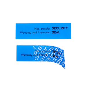 Autocollant personnalisé anti-effraction, imperméable, sans résidu, étiquette de garantie nulle avec impression de numéro de série - Product Image 2