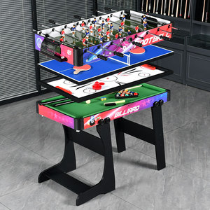 Mesa de juego múltiple de patas plegables 4 en 1 de alta calidad con <span class=keywords><strong>billar</strong></span>, <span class=keywords><strong>billar</strong></span>, fútbol, tenis de mesa y hockey de aire, TM-4883 - Product Image 6