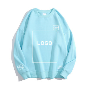 เสื้อสเวตเชิ้ตแขนทรงกลม 300 กรัม ผ้าฝ้ายผสมโพลีเอสเตอร์ ทรงหลวมไหล่ตก แฟชั่นฤดูใบไม้ร่วง รับสกรีนโลโก้ - Product Image 5