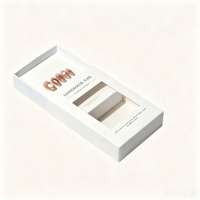 Emballage professionnel en papier pour ongles artisanaux avec fenêtre, boîte coulissante de luxe, boîte à bijoux personnalisée en gros
