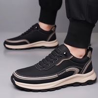 Chaussures de sport décontractées en gros, style slip-on, légères, imperméables et respirantes pour hommes, idéales pour la marche et la course en extérieur