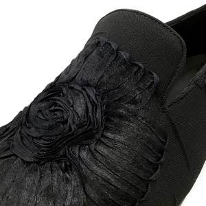 Chaussures habillées formelles de luxe pour hommes, faites à la main en Italie, en tissu à motifs peints à la main, de haute qualité, vintage, confortables, à enfiler, sur mesure - Product Image 5