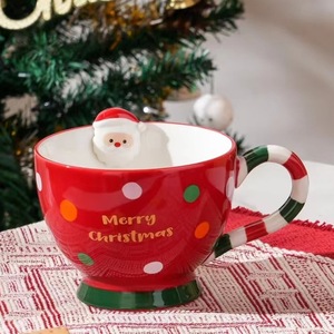 Cute Christmas Gingerbread Coffee Mug Lovely Ceramic Breakfast Cereal Cup - Product Image 6