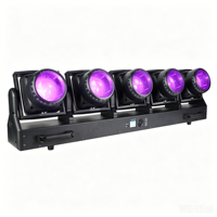 Projecteur de scène DMX RDM à 5 têtes 120W RGB effet kaléidoscope tornade avec contrôle vocal pour discothèques et clubs