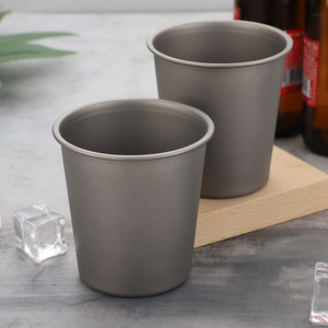 TA1 Pure Titanium Antibacterial Rust-Free Beer Mug 300ml 500ml Lightweight Portable Camping <b>Drinkware</b> - Product Image 1