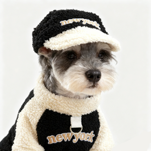 Pull décontracté en polyester style New York pour animaux de compagnie (chiots et chatons) – Collection Automne/Hiver – Noir - Product Image 2