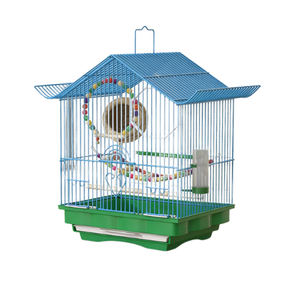 Gabbia per Uccelli Ornamentale da Appendere per Uso Domestico, per Pappagallini e Uccelli Piccoli - Gabbia di Allevamento in Metallo Resistente, Design Semplice, Scatola Ecologica - Product Image 2