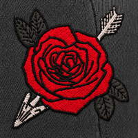 Casquette Snapback à Visière Plate Brodé Flèche Rose 6 Panneaux Vintage Tatouage Streetwear Casquettes de Baseball Réglables Hommes Femmes