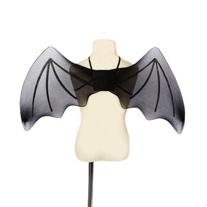 Halloween fête accessoire costume <span class=keywords><strong>diable</strong></span> ailes noir sérigraphie chauve-souris ailes spectacle démon écran noir chauve-souris ailes costume accessoire - Product Image 1
