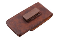 Étui de transport en cuir PU de qualité supérieure pour téléphone portable avec clip et boucle de ceinture pour la plupart des téléphones portables