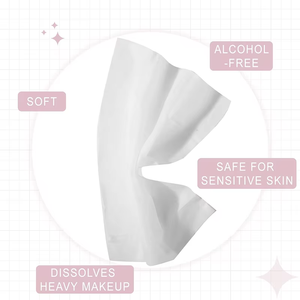 Lingettes démaquillantes jetables roses, format poche, emballées individuellement, éliminent facilement le <span class=keywords><strong>maquillage</strong></span> tenace et waterproof - Product Image 5