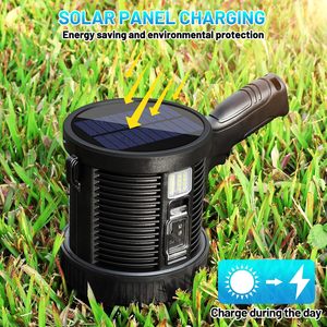 Linterna LED de Alta Potencia Recargable por USB, Portátil, para Exteriores, de Largo Alcance, con Carga Solar, Resistente al Agua, Venta al Por Mayor - Product Image 5