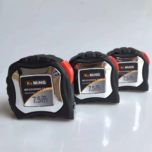 New Arrival Customized Color Customer logo 3m/5m/7.5m Rubber Retractable Measuring Tape <strong>Length</strong> Measuring