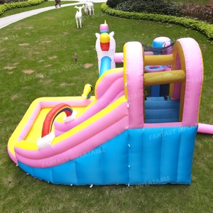 <strong>Funny</strong> Horse Oxford <strong>Inflatable</strong> Bouncy Castle Commercial Small Kids <strong>Inflatable</strong> Bounce House with <strong>Slide</strong> and <strong>Pool</strong> - Product Image 4